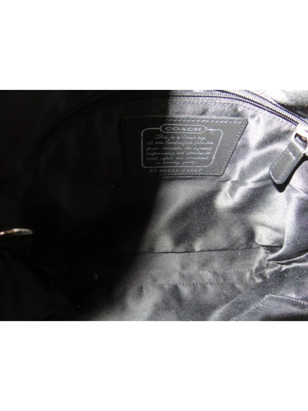 Coach 2008 Cursive Creed Limited Edition Signature Stripe Canvas & Leather Tote - Picture 5 of 9